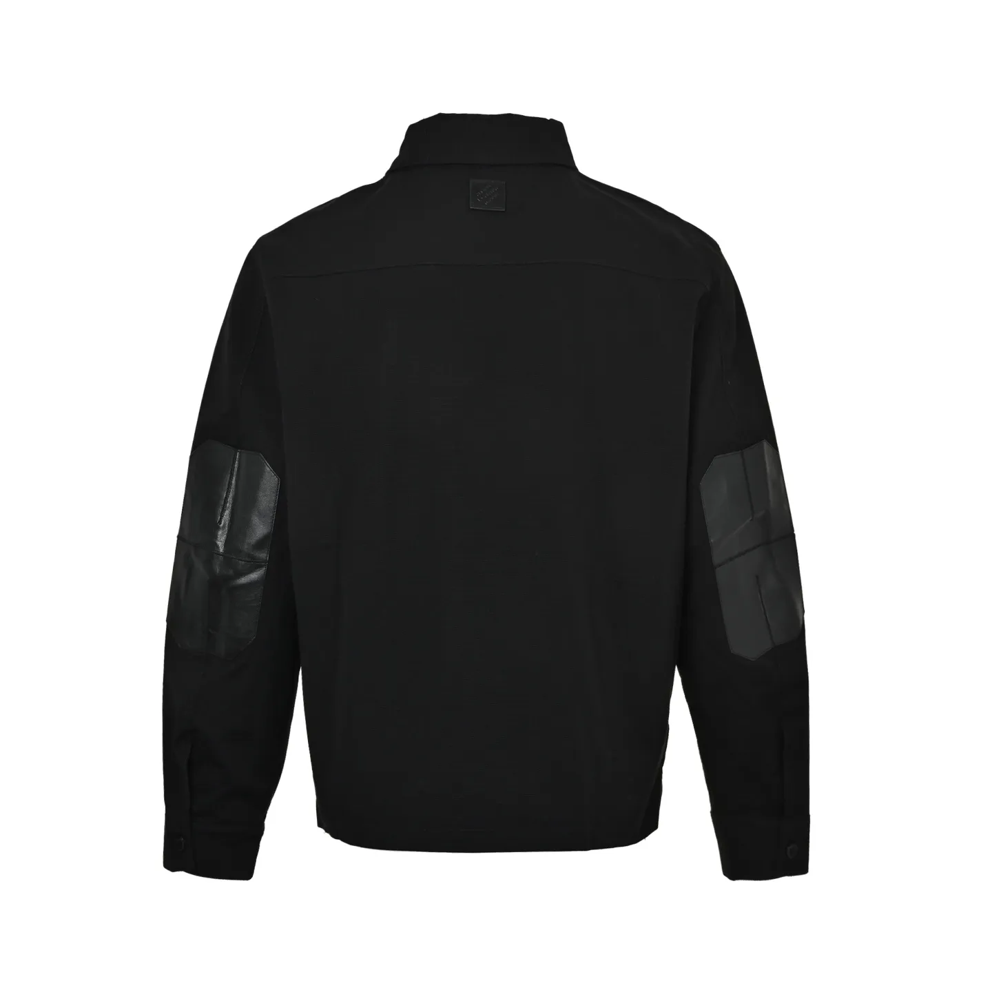Louis Vuitton/Louis Vuitton metal logo sleeves and leather work jacket